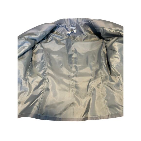 NWT Chancelle Women's Gray Beaded 2pc Blazer and Top Set Size 12 - Picture 10 of 16